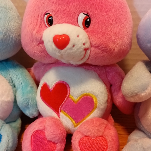 Care Bears stuffed animals bundle set of 3 .year 2002 8-in tall - Picture 3 of 6